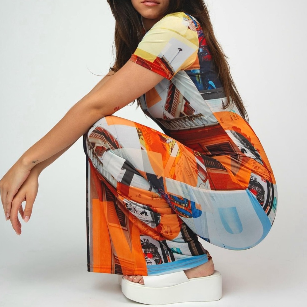 Peppermayo Mesh Maxi Dress - PM Film Graphic.